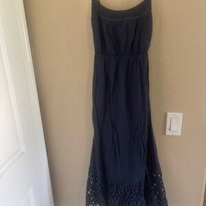 Navy Blue Midi Dress